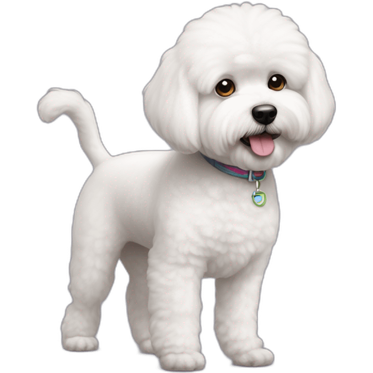 one leg bichon frise emoji