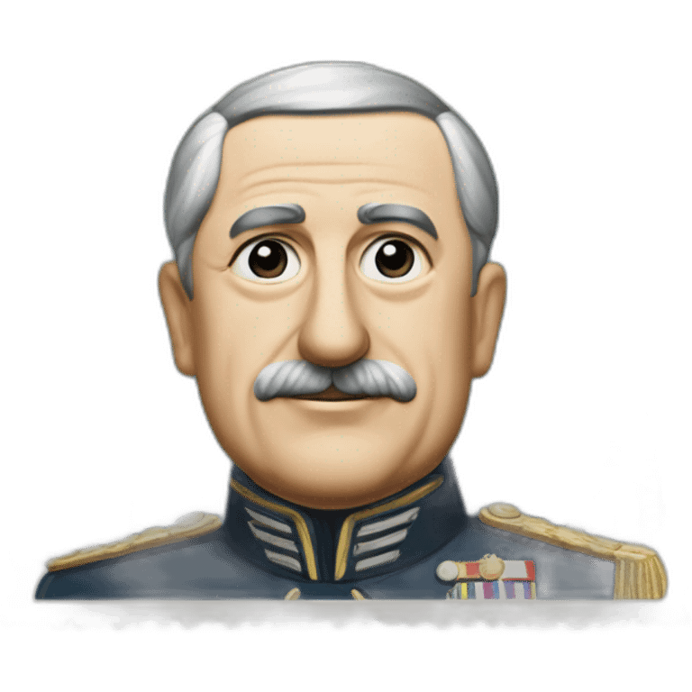 Général de Gaulle avec un billet d’argent  emoji