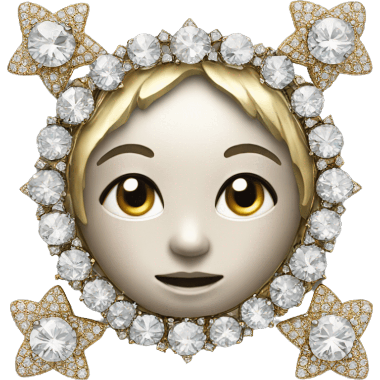 brooch set with diamonds emoji