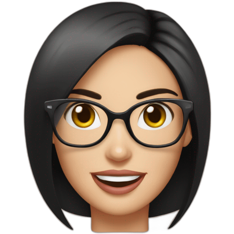 Megan Fox sonriente con lentes y dice ok emoji