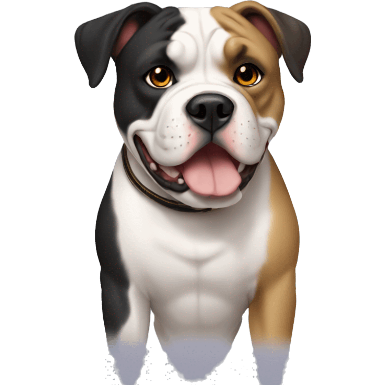 american bulldog black and tan emoji