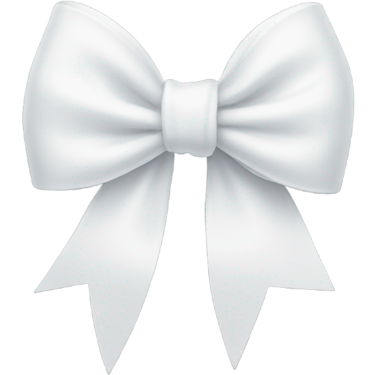 White bow on white bow emoji