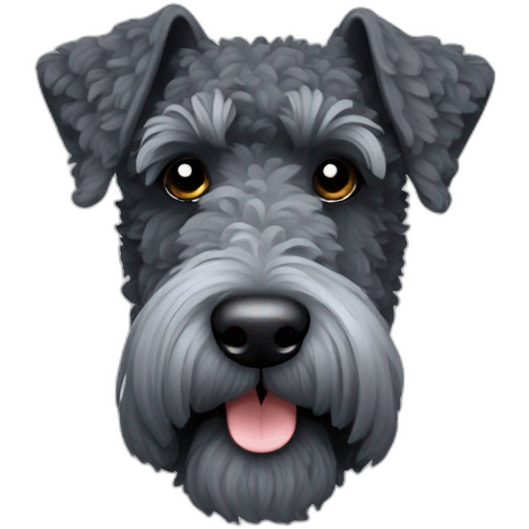 Kerry blue terrier emoji