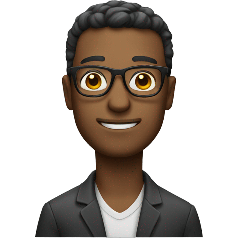 man wearing glasses
 emoji