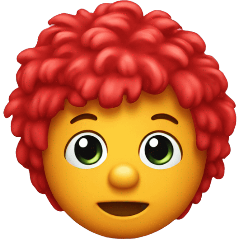 Cute baby Elmo head emoji