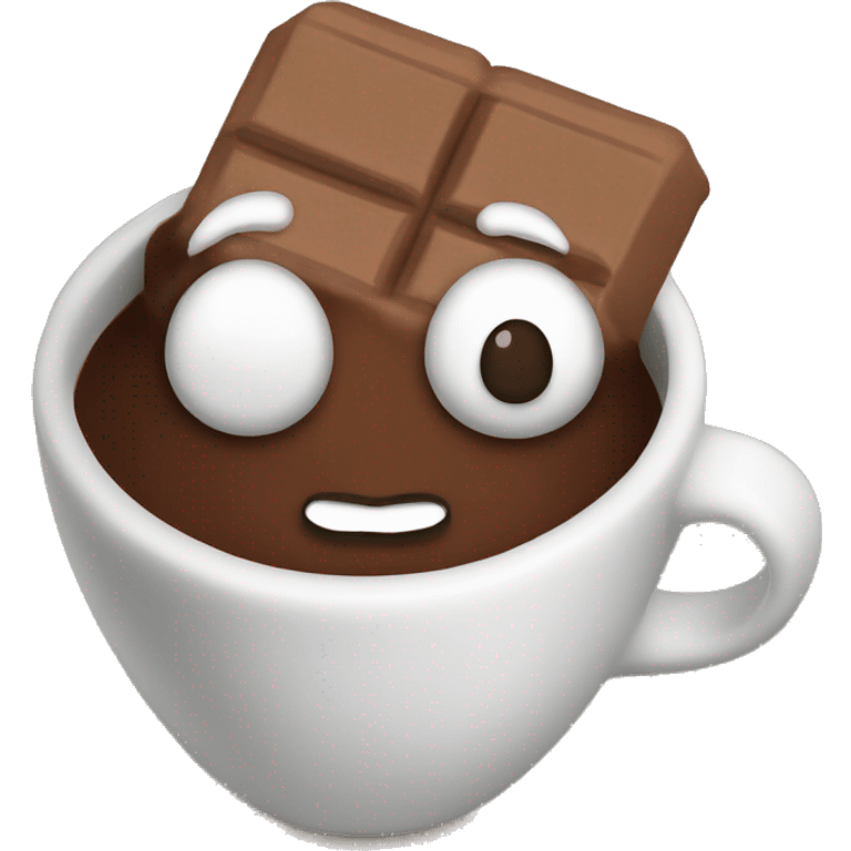 cocoa with marshmallow emoji