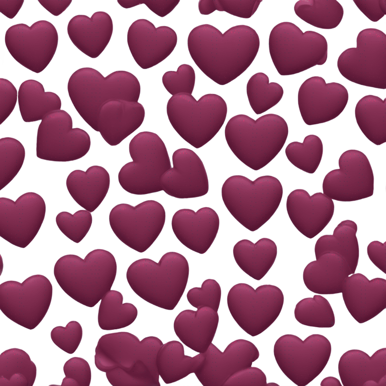 Corazón color vino emoji