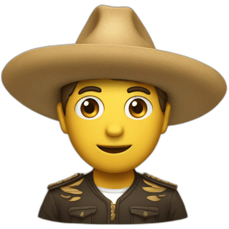 Mono con un sombrero emoji