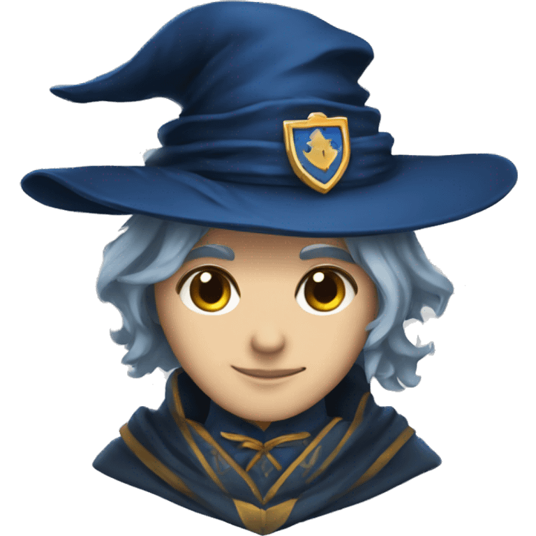 a magican hat ravenclaw emoji