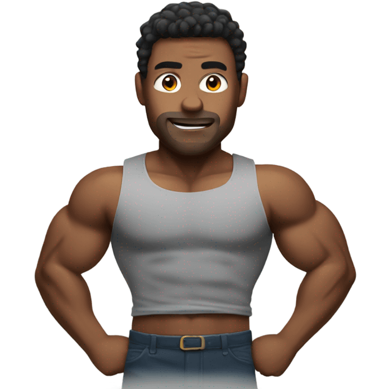 Danny with muscles emoji