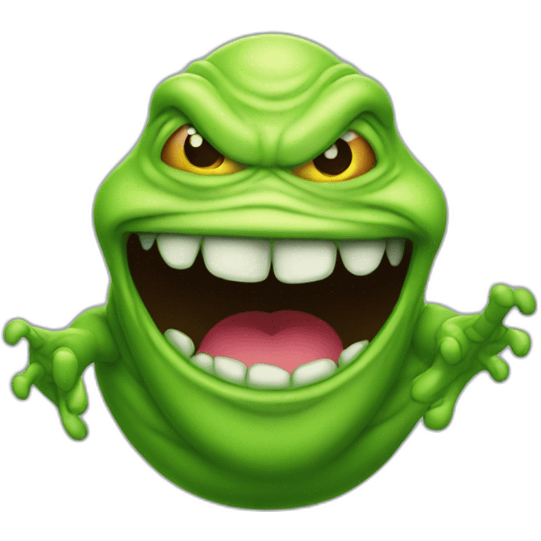 slimer wearing underwear emoji