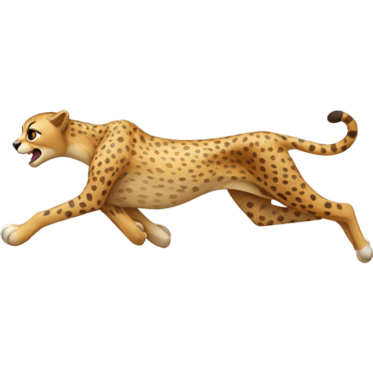 running cheetah emoji