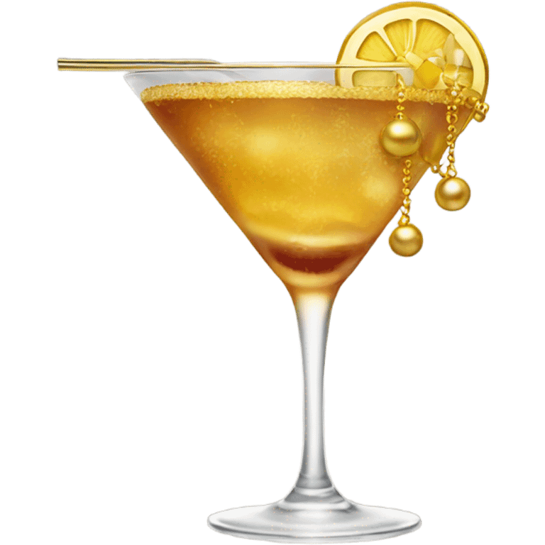 cocktail with Gold emoji