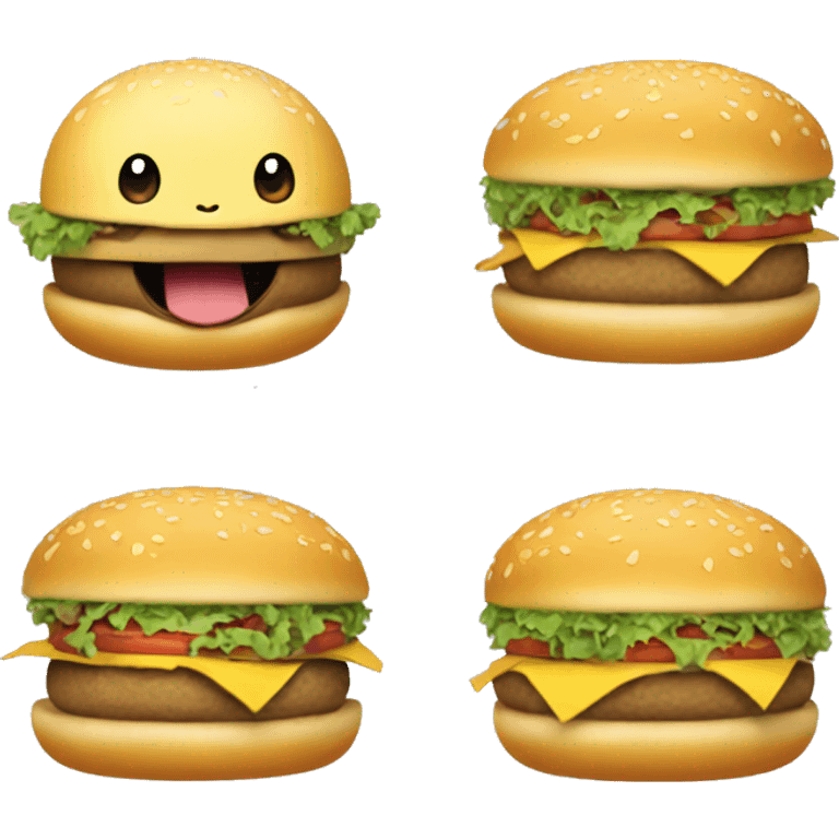 The Pokémon Numel with a hamburger on its head emoji