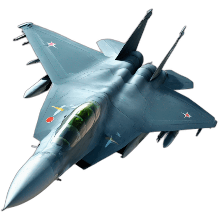 SU-57 Russian fighter jet emoji