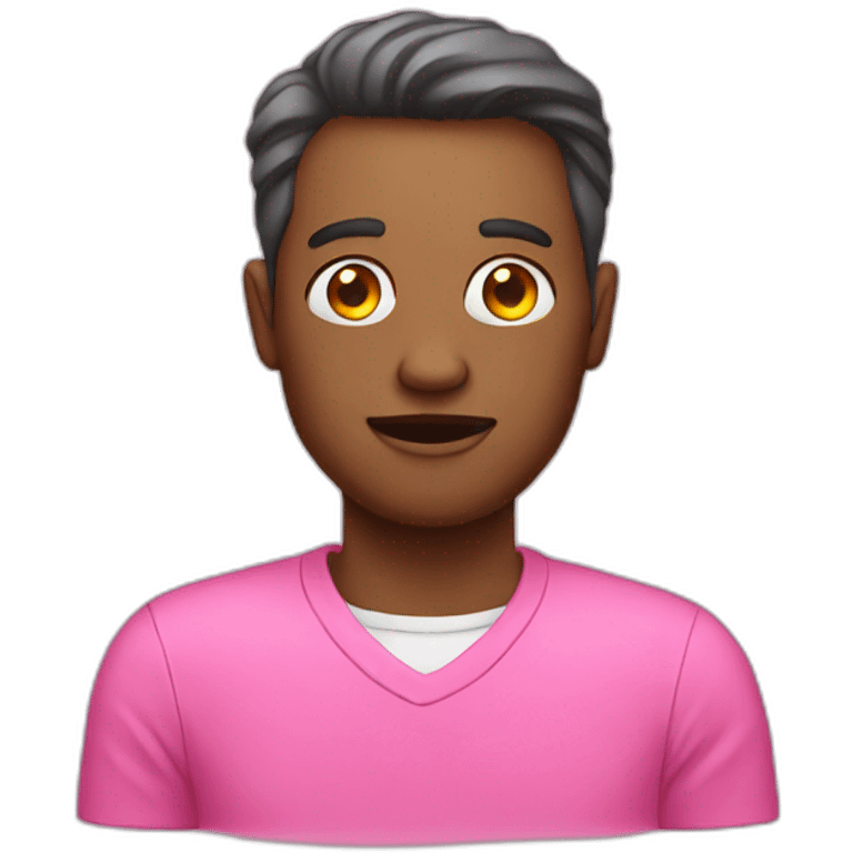 Pink man emoji