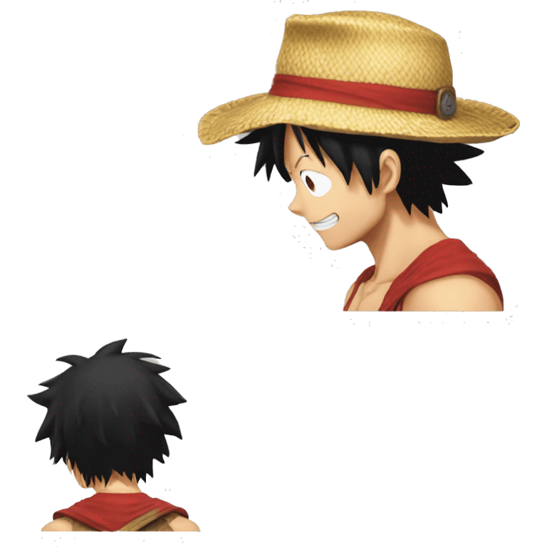 Une fille a la peau noir Monkey.D Luffy emoji