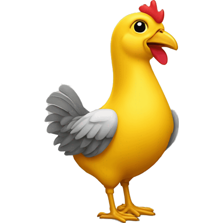 pollito amarillo amoroso emoji