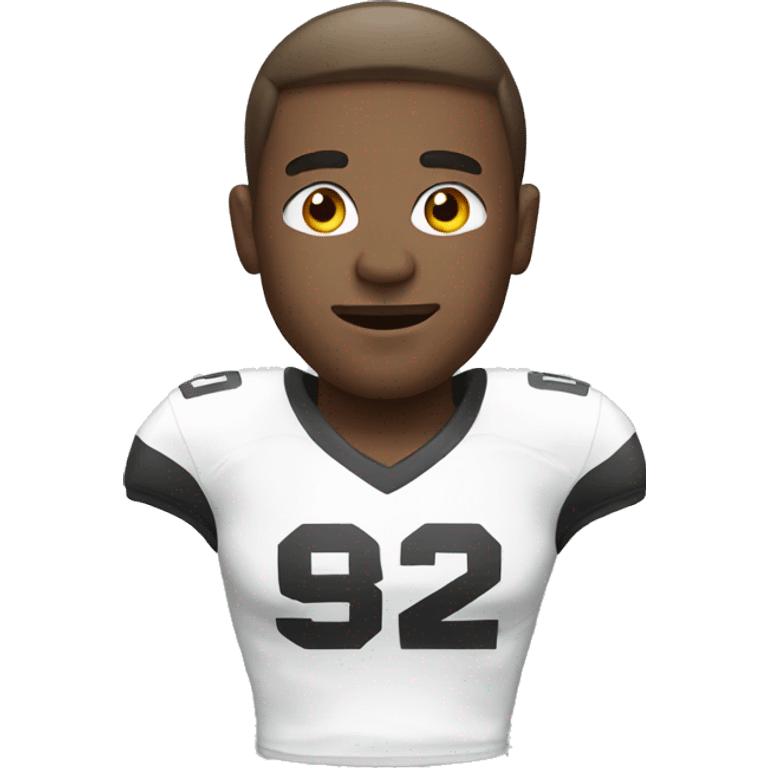 football wearing a white vest emoji