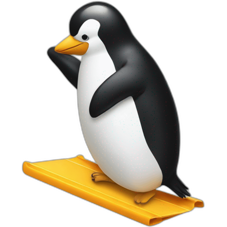 Pingouin sliding emoji