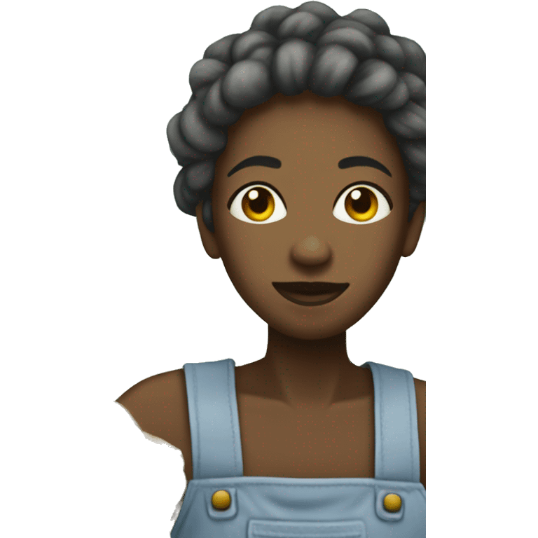 cotton picker with locs  emoji