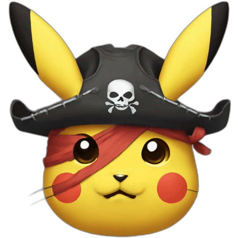 Pikachu pirate emoji