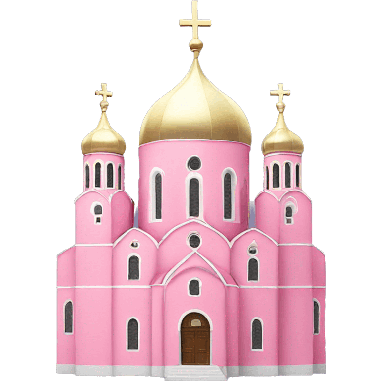 Big Pink orthodox church  emoji