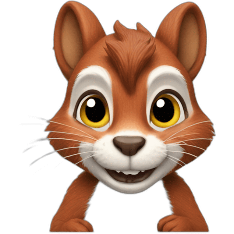 Cheshire squirrel emoji