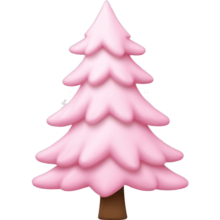 White tree Christmas light pink bow emoji