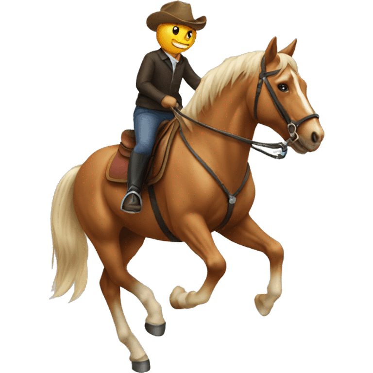 Cat riding a horse  emoji