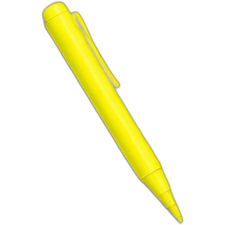 minimal yellow highlighter pen emoji