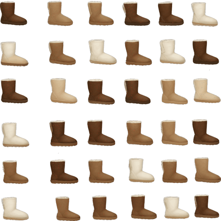 brown mini uggs emoji