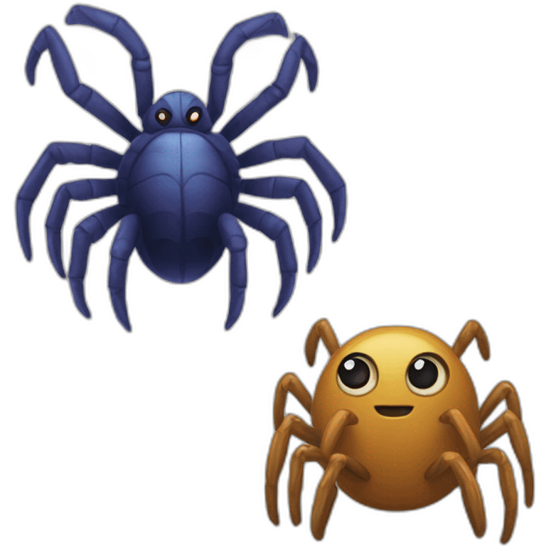 spider vs centipete emoji