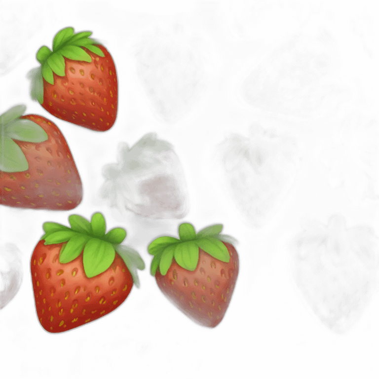 Green strawberry emoji