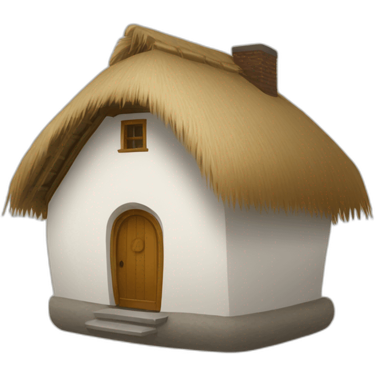 house with a round thatched roof emoji