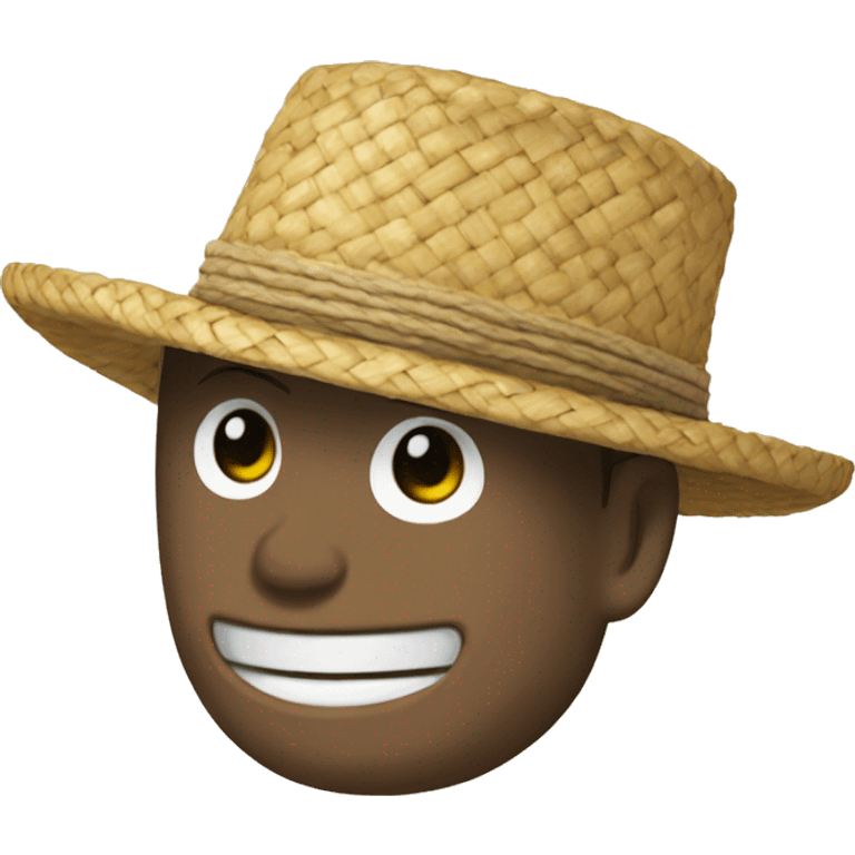 One Piece Straw Hat emoji