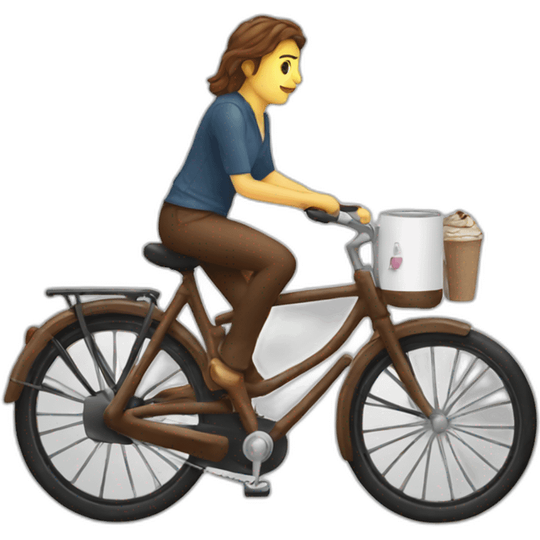 A coffee bike emoji