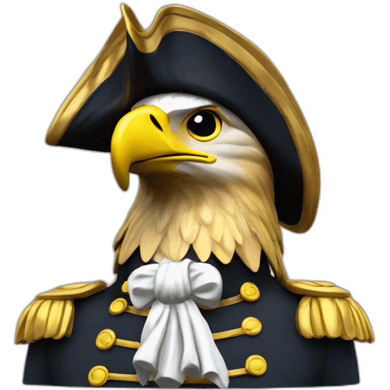 statue golden eagle with napoleon tricorne hat emoji