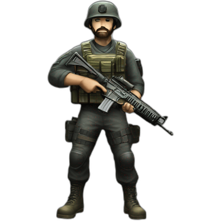 Captain price holding a m4a1 emoji