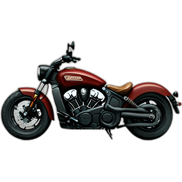 indian scout bobber motorcycle emoji