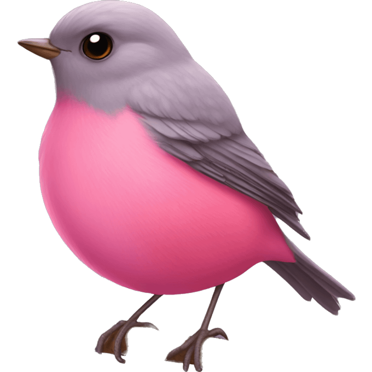 pink robin emoji