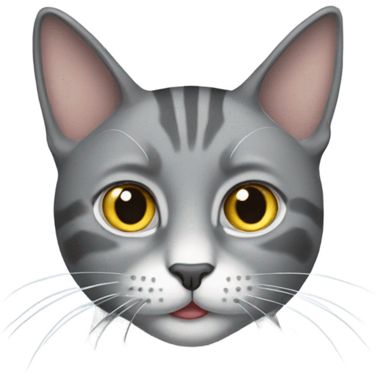 Grey cat emoji