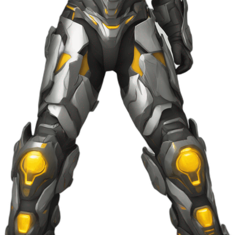 futuristic armored Omega Energy pants radiating energy emoji