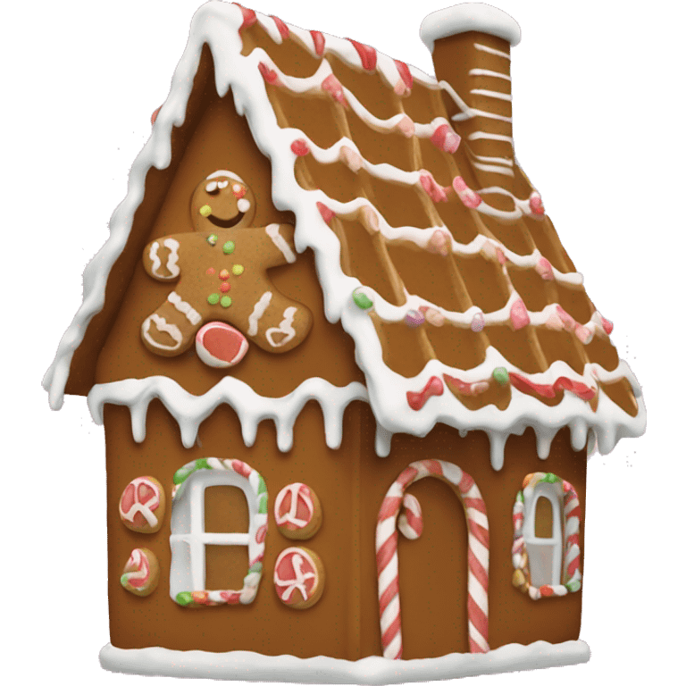 gingerbread house emoji