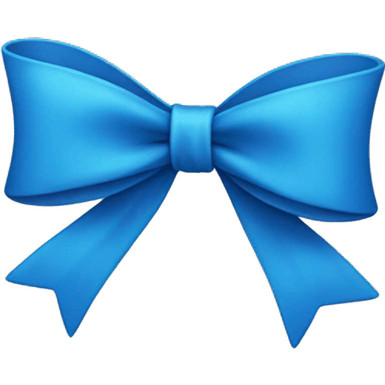 blue bow emoji