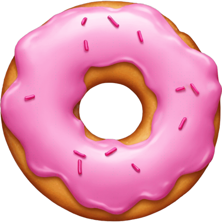 Pink donut emoji