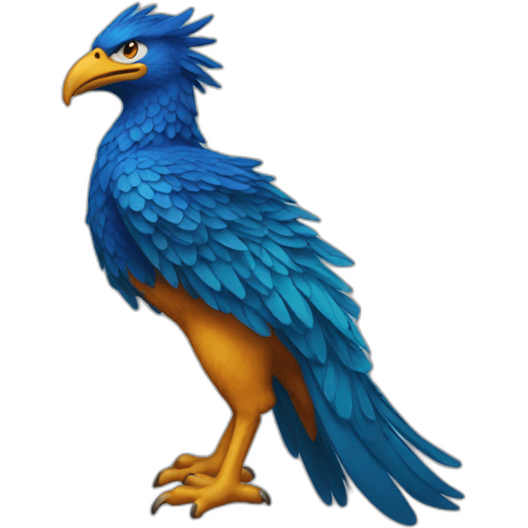 Bleu Phoenix emoji