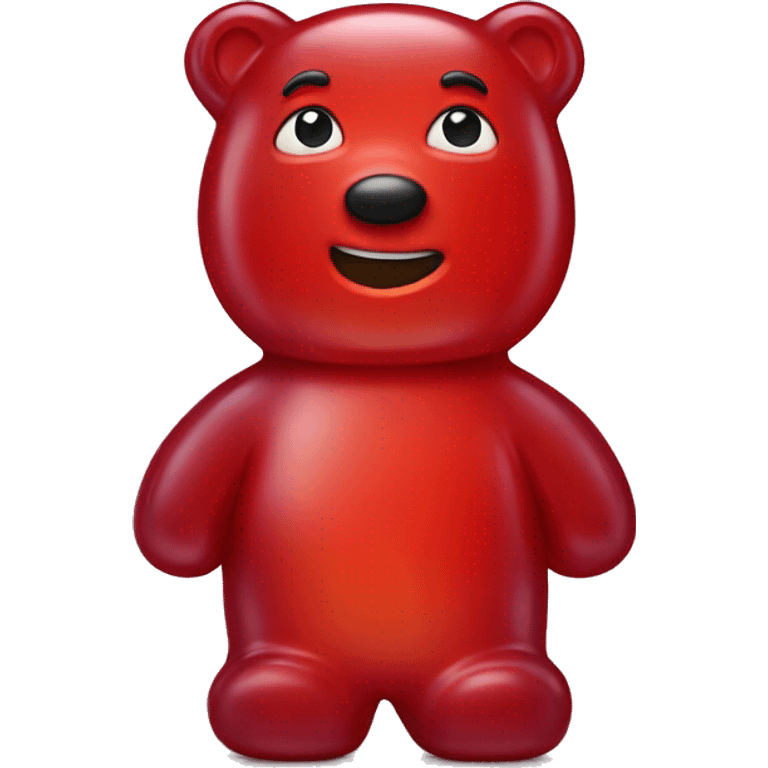 Red Gummy bear emoji