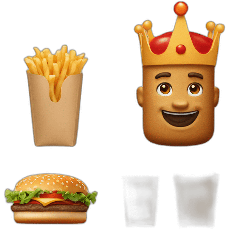 Burger king mascot 2019 logo emoji