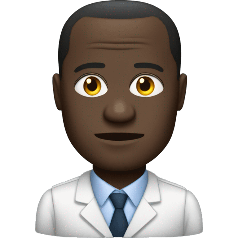 generate me alassane Dramane Ouattara emoji who works on his computer and very concentrated emoji